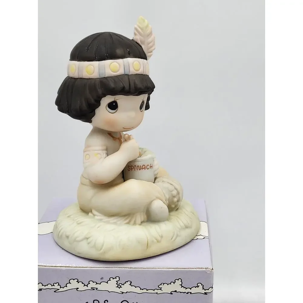 Precious Moments Figurine Lord Keep Me In Teepee Top Shape 1991 Vintage Box Tag